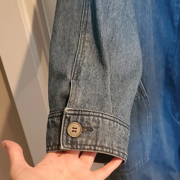 Vintage Eddie Bauer denim chore coat barn jacket large - Picture 4 of 7